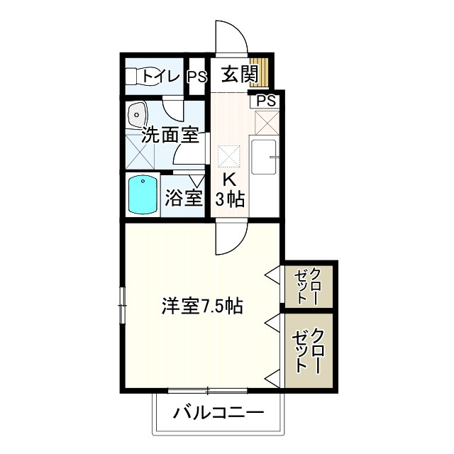 サンシャインアベニューの間取り|1F（現況優先）