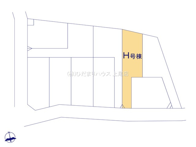 西区三橋第1期　新築戸建　ハートフルタウンHの区画図