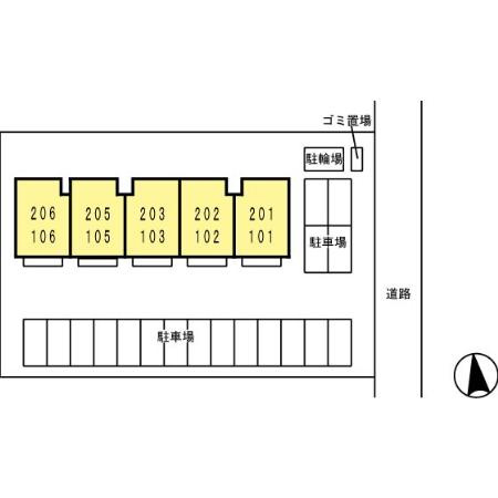グランモアTOJIKIの区画図