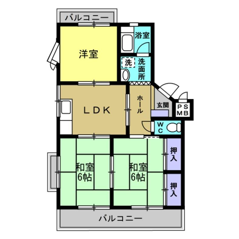 レジデンス栄Ⅱの間取り