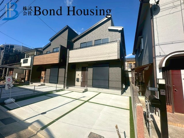 「西明石駅まで平坦」「SICあり」西明石町 全2棟B号棟の前面道路含む現地写真