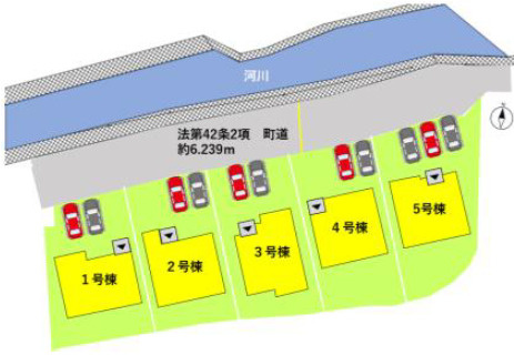 仲介手数料不要　よかタウンBloom大津町大字室11期【室小・大津北中】の区画図