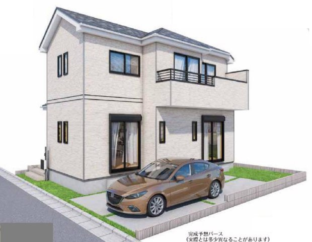 新地戸建　狭山市水野の外観パース