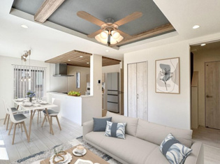 リビングダイニングは家族や友人とのコミュニケーションを楽しむ場所でくつろぎながら食事や会話を楽しめ、多目的に利用できリラックスできる空間です。家庭内の中心として機能し、快適な生活をサポートします。