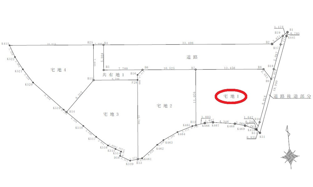 広島市安佐南区高取南１丁目　の土地図