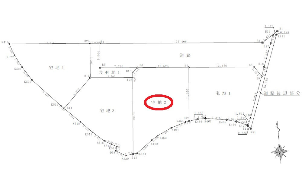 広島市安佐南区高取南１丁目　の土地図