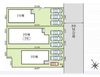 【区画図】 | GRAFARE羽生市中岩瀬　新築住宅