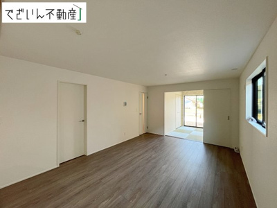 【居間・リビング】 | GRAFARE羽生市中岩瀬　新築住宅 | ≪1号棟≫
現地(2025年12月撮影)