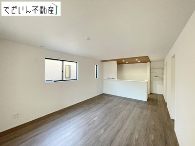 【居間・リビング】 | GRAFARE羽生市中岩瀬　新築住宅 | ≪1号棟≫
現地(2025年12月撮影)