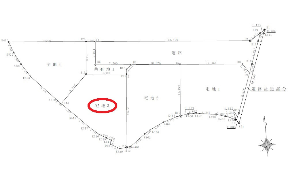 広島市安佐南区高取南１丁目　の土地図
