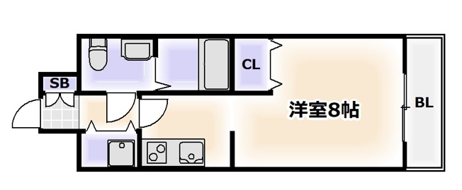 【間取り】 | ベルエ難波西