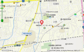 【地図】 | 宇都宮市弥生1丁目一棟アパート