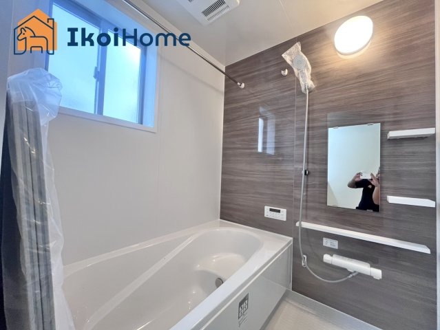 明石市大久保町山手台2丁目2号地　新築戸建の浴室|【ホームページに現地動画掲載中】●年中無休：当日予約可●1坪タイプの広々したユニットバスです。