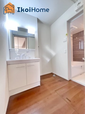 明石市大久保町山手台2丁目2号地　新築戸建の洗面所|【ホームページに現地動画掲載中】●年中無休：当日予約可●洗濯パンもお好みで設置可能です！
