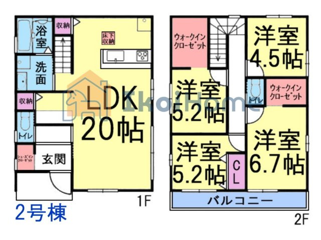 明石市大久保町山手台2丁目15期2号地　新築戸建の間取り|【ホームページに現地動画掲載中】●年中無休：当日予約可●パントリー・SIC・WICなど収納豊富です！