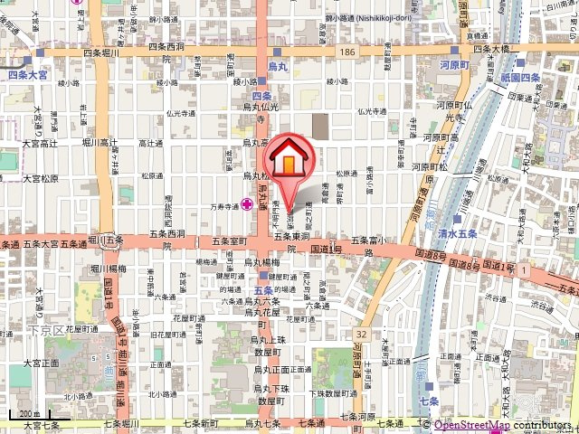 サンシティ烏丸の地図