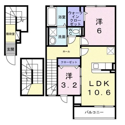 グラン・シャトー武蔵嵐山Ａの間取り