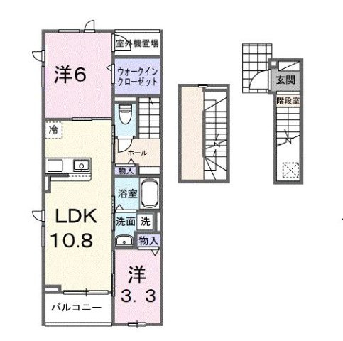 グラン・シャトー武蔵嵐山Ｂの間取り