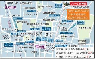 フィール天神町３号館の地図
