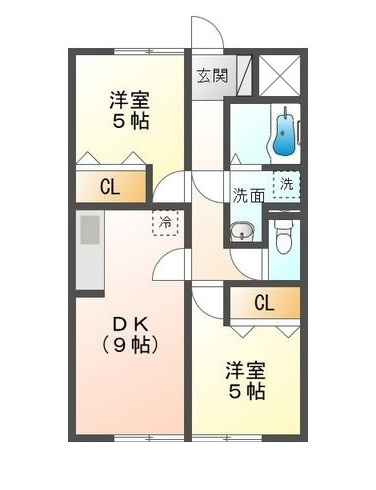 サニーマンション戸田の間取り