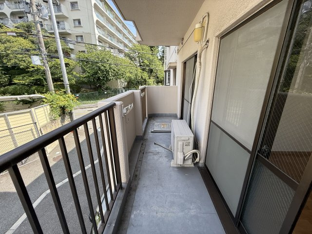 豊友マンション東豊中のバルコニー