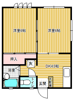 【間取り】 | ハイツ北町 | ハイツ北町（GoodHome）