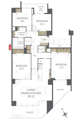 【間取り】ル・アール蘇我プレミアムヒルズ 