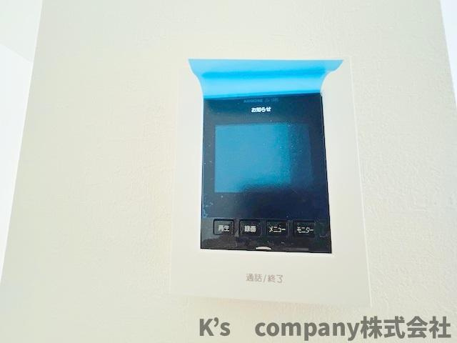 ◎茅ヶ崎市南湖5丁目　新築戸建　1号棟◎のセキュリティ|訪問者の顔が確認できるテレビモニター付きインターフォン☆