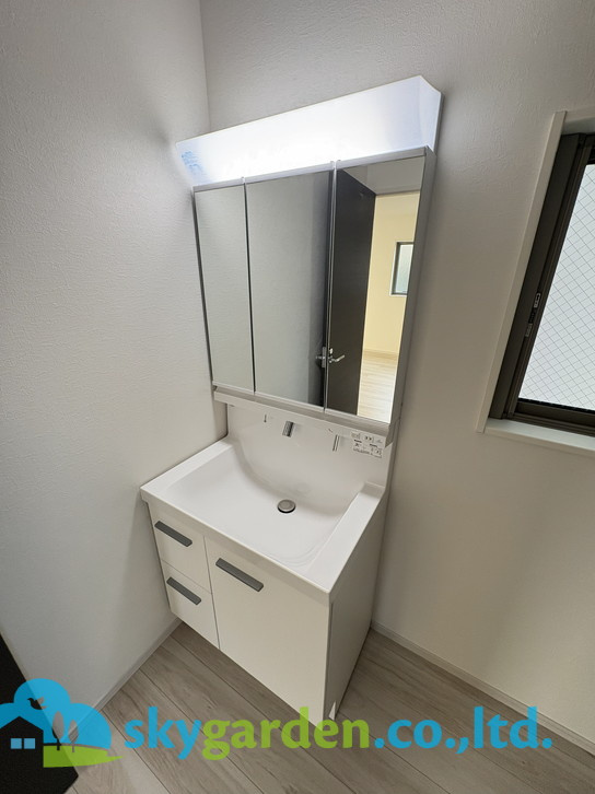 茅ヶ崎市南湖4期　新築戸建　全2棟2号棟の独立洗面台