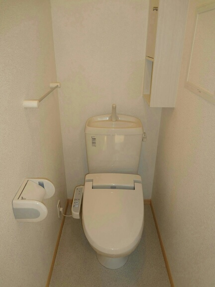 熊本市中央区黒髪４丁目のアパートのトイレ