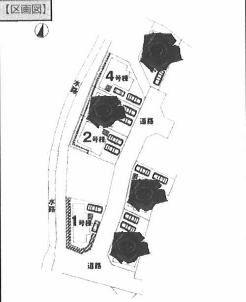 八王子市長沼町4期　新築一戸建ての区画図