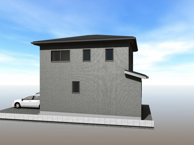 【その他】 | 建築条件付き宅地　高知市瀬戸南町一丁目　東 | プランです。（外観東面イメージ）