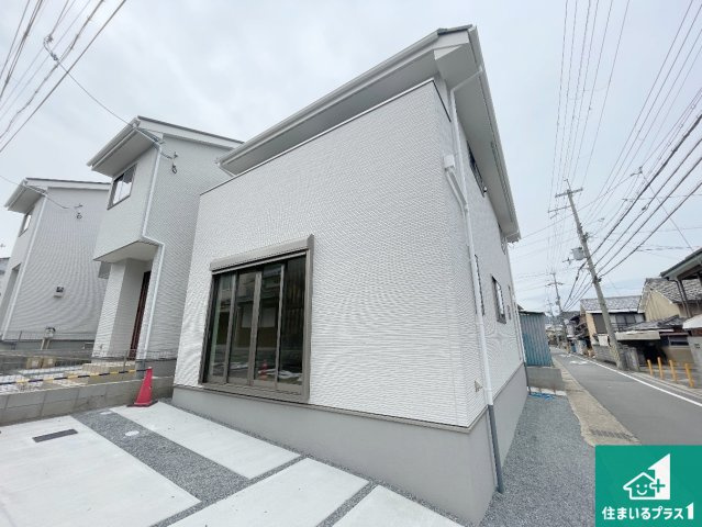 京都市山科区川田西浦町　第1期　新築一戸建ての外観|安心の10年保証！外観を美しく保ち、雨水で汚れを落とします！気になることがありましたら、お気軽にお問い合わせください！