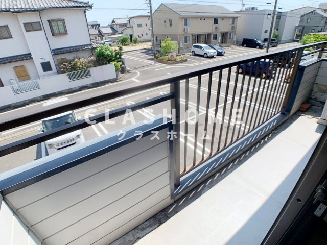 翼ハイツ　2号館のバルコニー