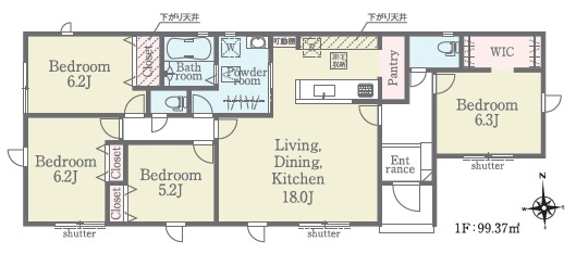 西尾吉良町吉田　第1期　新築分譲住宅　全1棟　1号棟