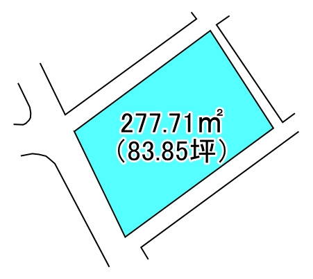 平形町　売土地の土地図