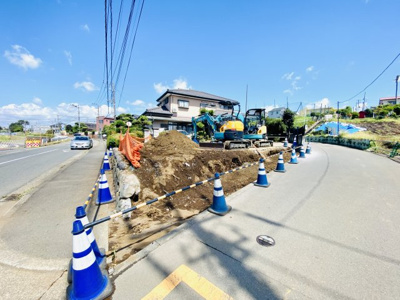 【外観】 | 長後駅 藤沢市下土棚／建築条件なし売地１区画の分譲地！-53-4- | 一目でわかる陽当たりの良さ、風通しの良さ！これぞ南向き角地の真骨頂ですね☆想像してみてください、この場所に素敵なマイホームを造って家族と末永く暮らす夢を...それを実現してください！
