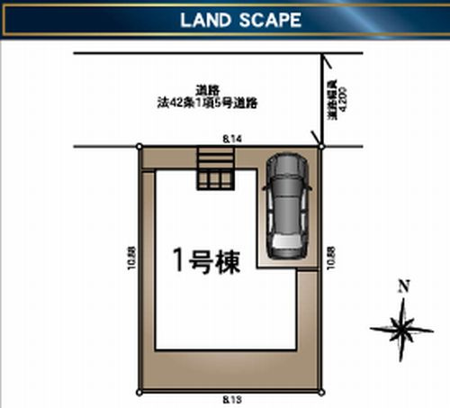 【区画図】 | 【仲介手数料０円】座間市立野台第21　新築一戸建て | 座間市立野台第21　新築一戸建て