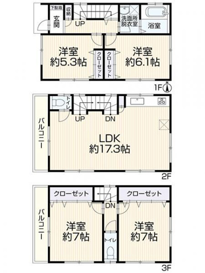 【間取り】 | 駒岡5丁目戸建て