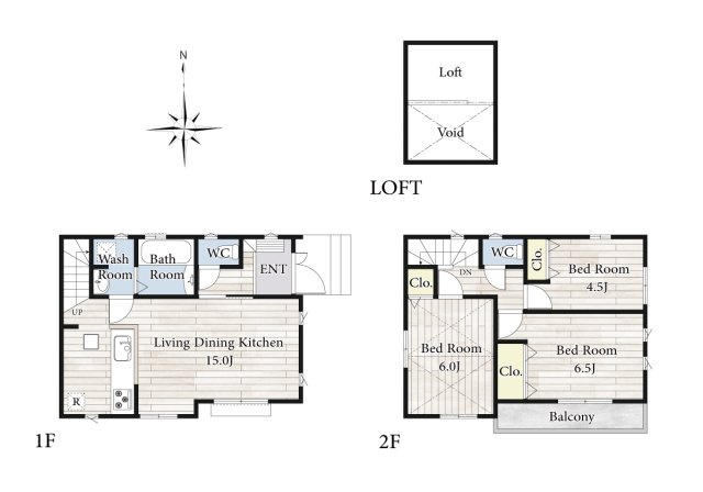 【間取り】 | リビングの大きな開口部は陽当たりの確保だけでなく、まとめ買いで大量のお買い物をした際や家具など大きな物を購入した際に便利です。