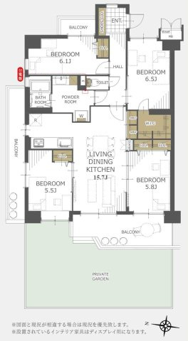 モアステージ吉川ライネスハイムB棟の間取り|ファミリーにオススメの90平米の4LDKの邸宅