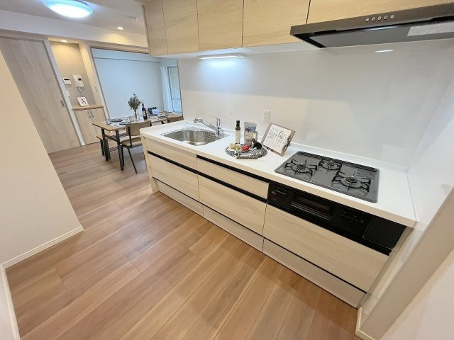 モアステージ吉川ライネスハイムB棟のキッチン|キッチン新品交換済みです