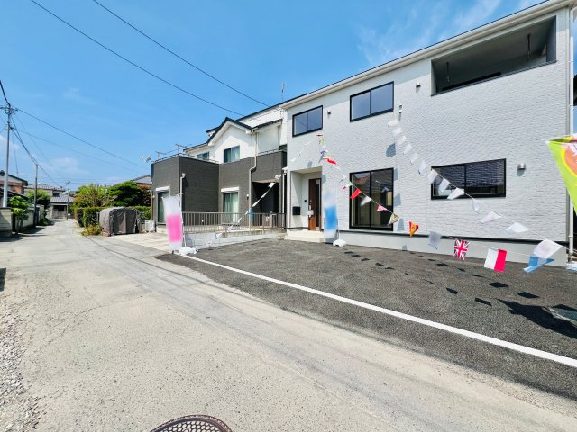 玉村町下新田の前面道路含む現地写真|閑静な住宅地◎