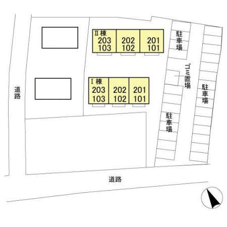 ルミエールⅠの区画図