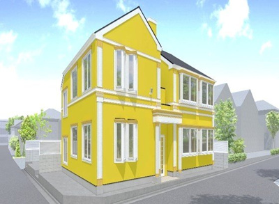 【外観パース】 | フェリスハニー | 完成予想パース