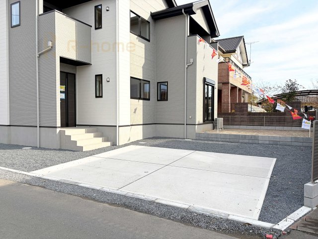 那珂市菅谷11期　新築戸建て　1号棟の駐車場|カースペースは2台お停めいただけます♪