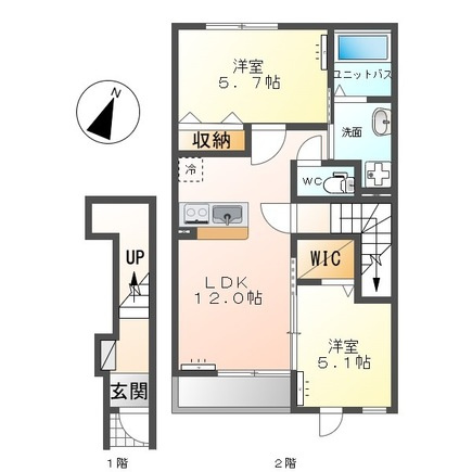 コンフォールKの間取り