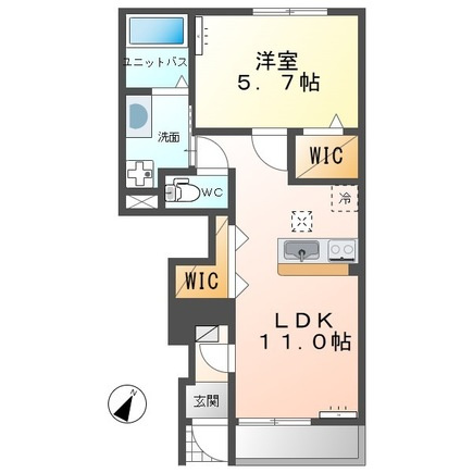 コンフォールKの間取り