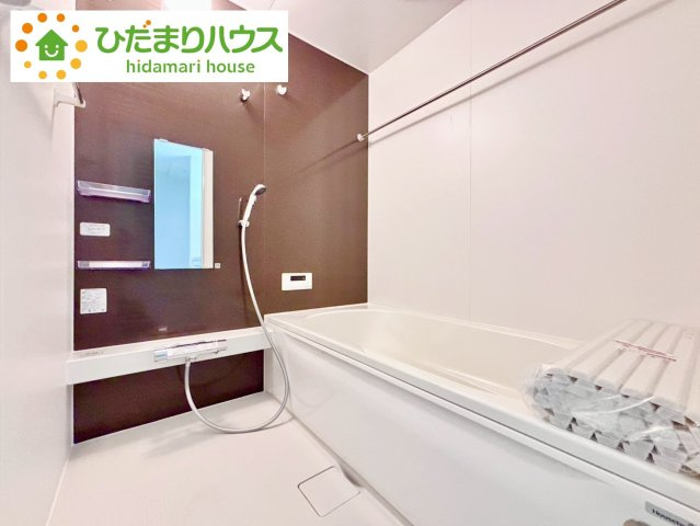 流山市北3期　新築戸建　1号棟の浴室|いつまでも入っていられるような広々とした浴室が魅力的です(^^)/						
