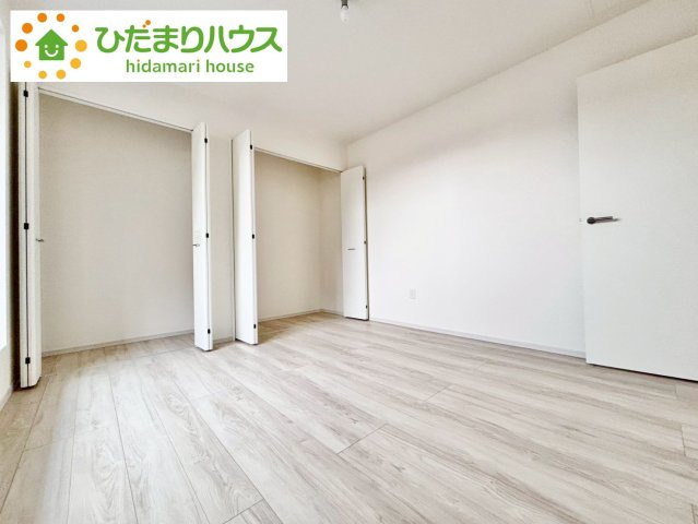 流山市北3期　新築戸建　1号棟の寝室|大きなベッドを置いても余裕の広さの主寝室♪♪					
